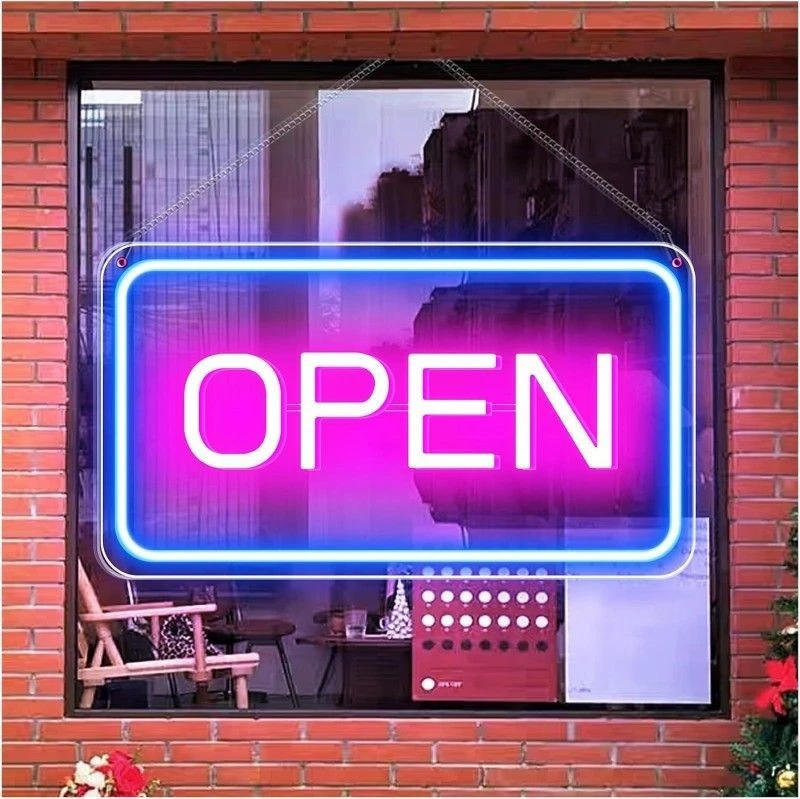 Custom LED Neon Sign OPEN For Shop & Advertising high quality