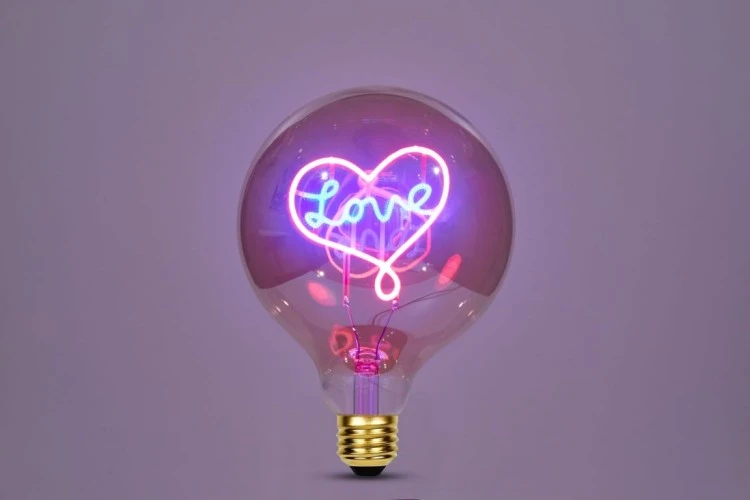 Vintage LED meddelandelampa
